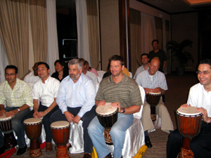 Cell Corporation Singapore globalisation growth cultural awareness networking coporate event interactive drumming